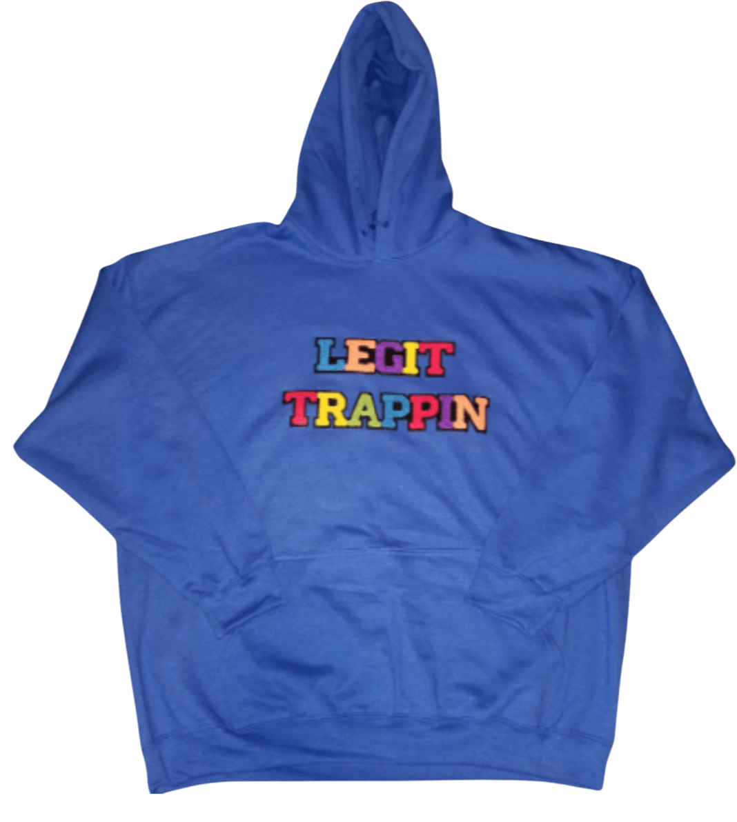 Blue "LEGIT TRAPPIN" Hoodie
