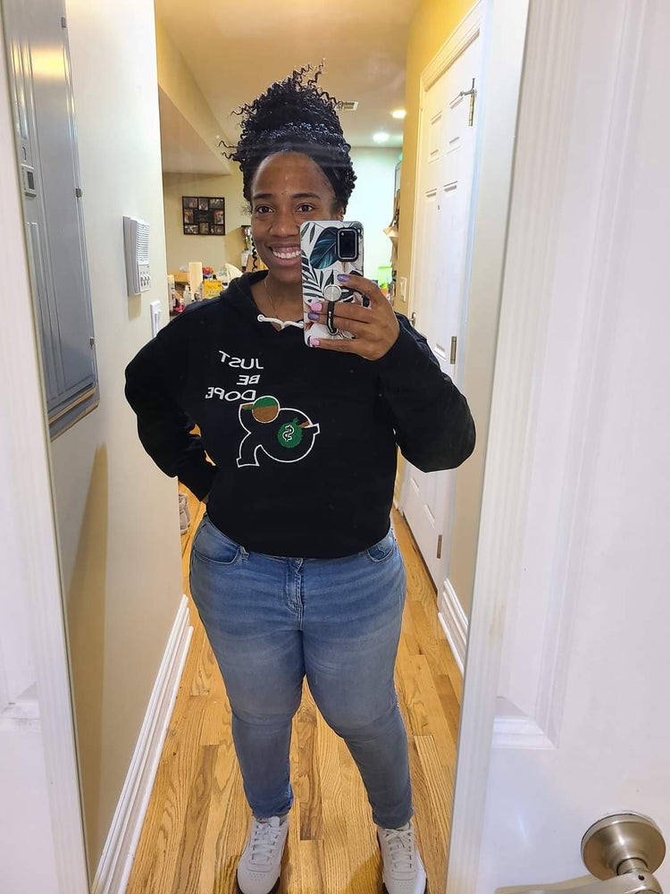Women's Cropped "Just Be Dope" Hoodie