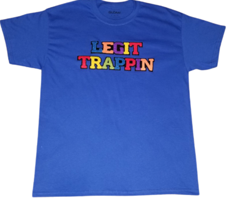 Blue "LEGIT TRAPPIN™" Tee