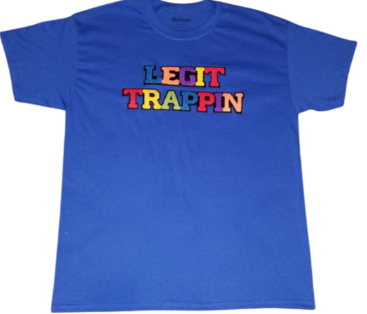 Blue "LEGIT TRAPPIN™" Tee