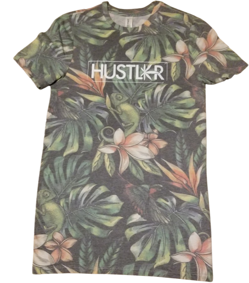 Tropical "HUSTL🌿R" Tee