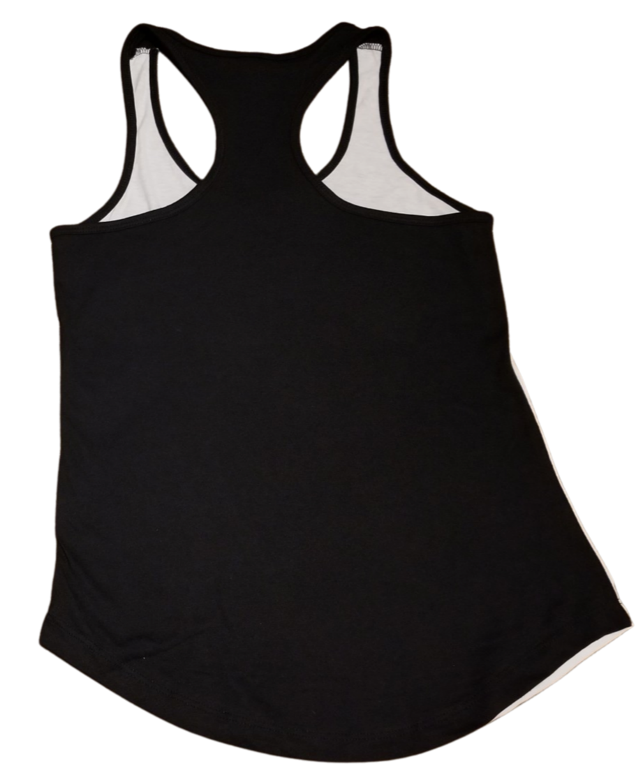 White & Black "HU$TLHER" Tank