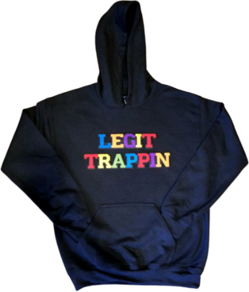 Black "LEGIT TRAPPIN" Hoodie